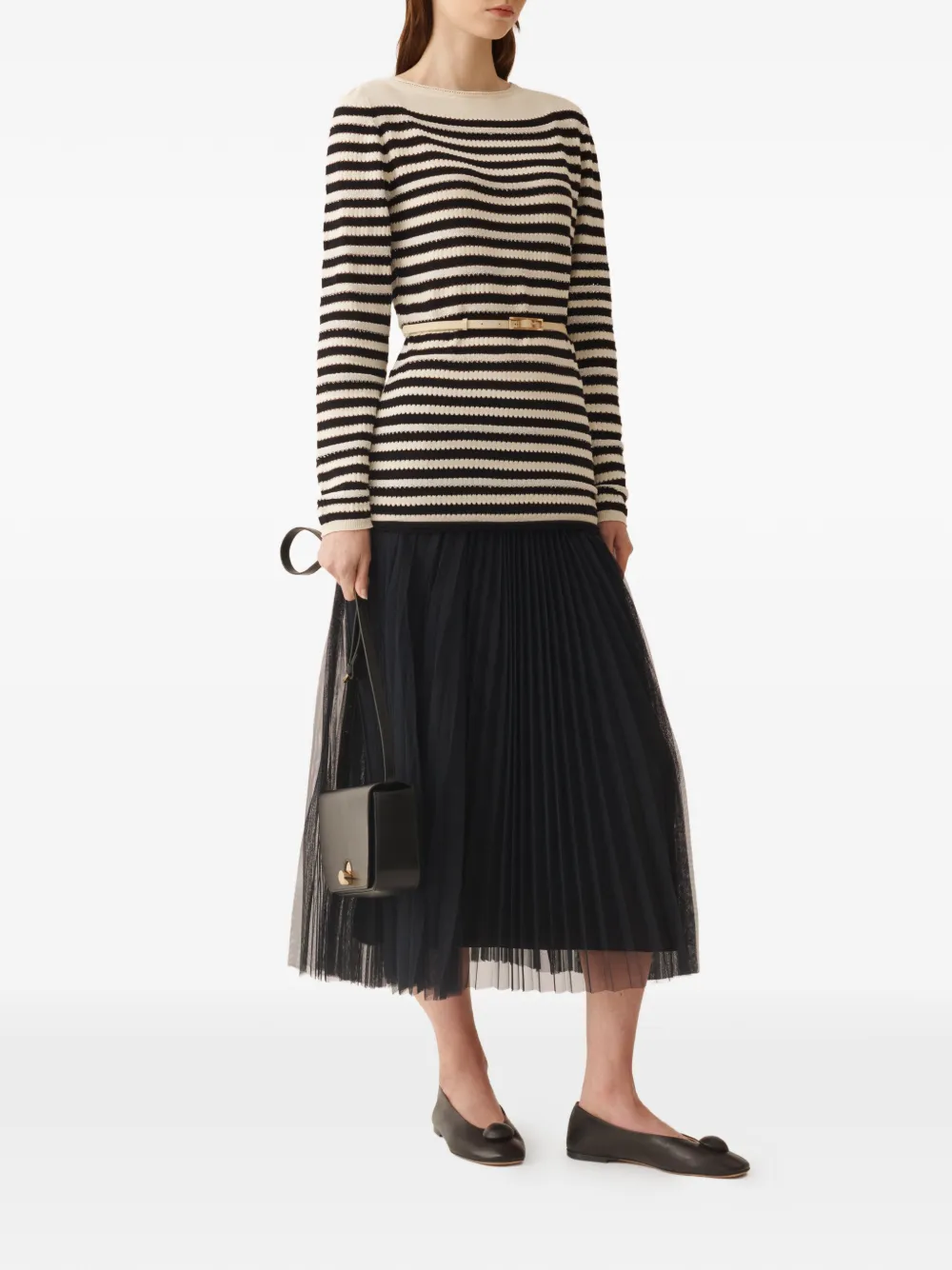 Long-Sleeve Striped Sweater