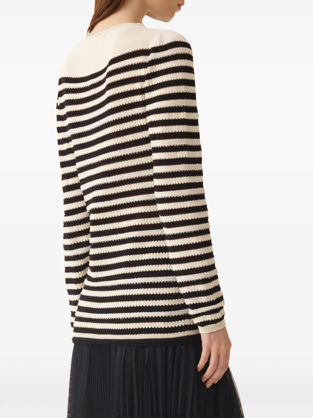 Long-Sleeve Striped Sweater