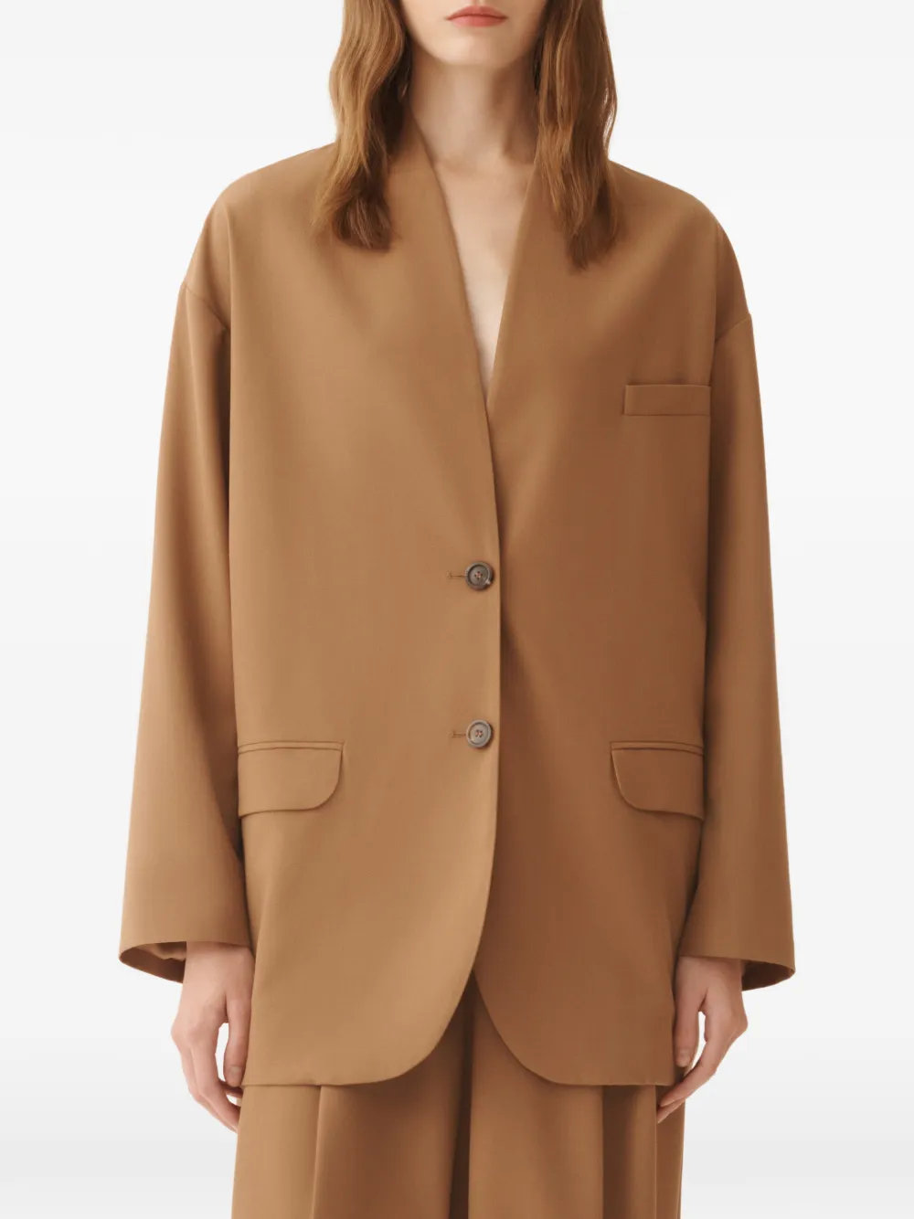 Fabiana Filippi Blazer met knopen Bruin
