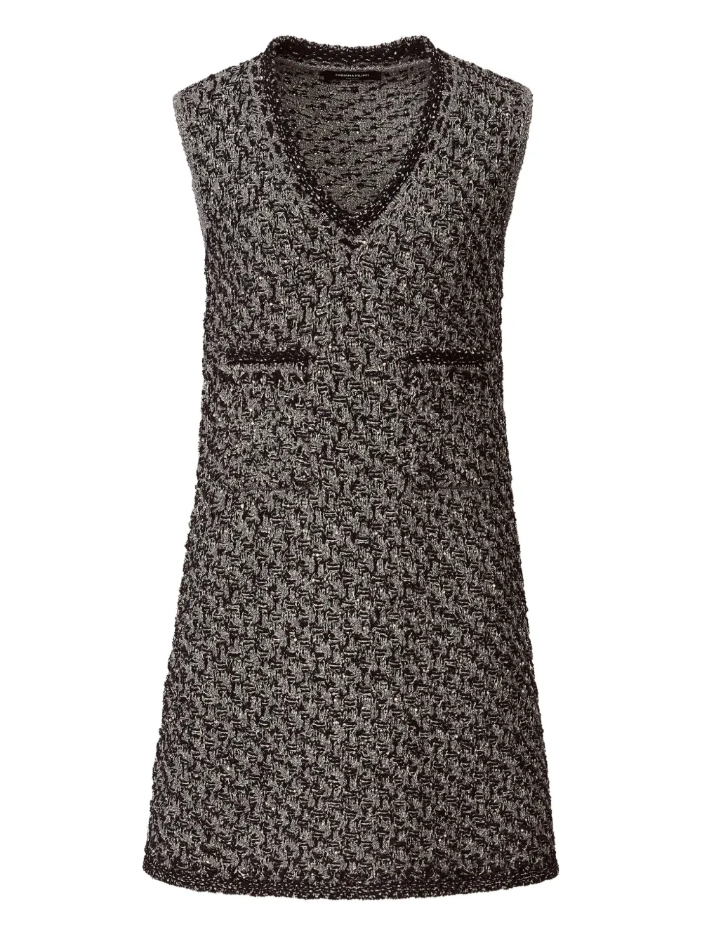 Fabiana Filippi V-neck sleeveless dress - Grigio