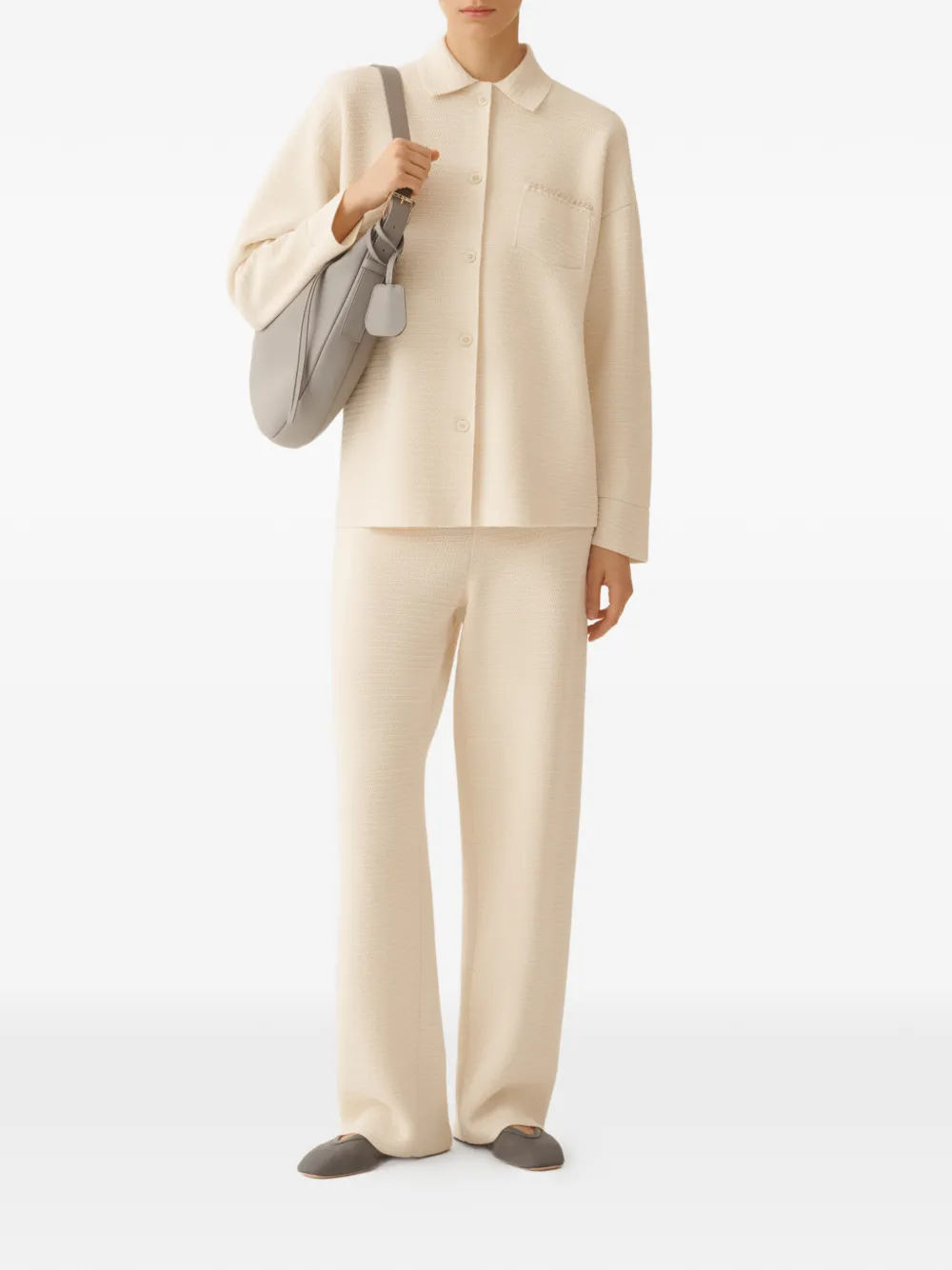 Fabiana Filippi Blouse met zak Beige