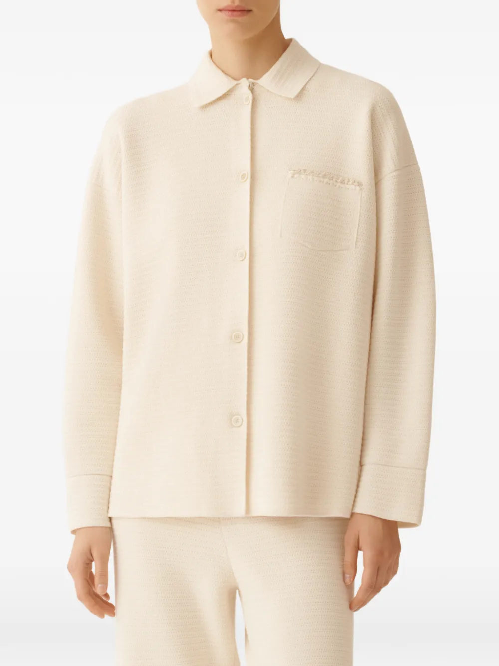Fabiana Filippi Blouse met zak Beige
