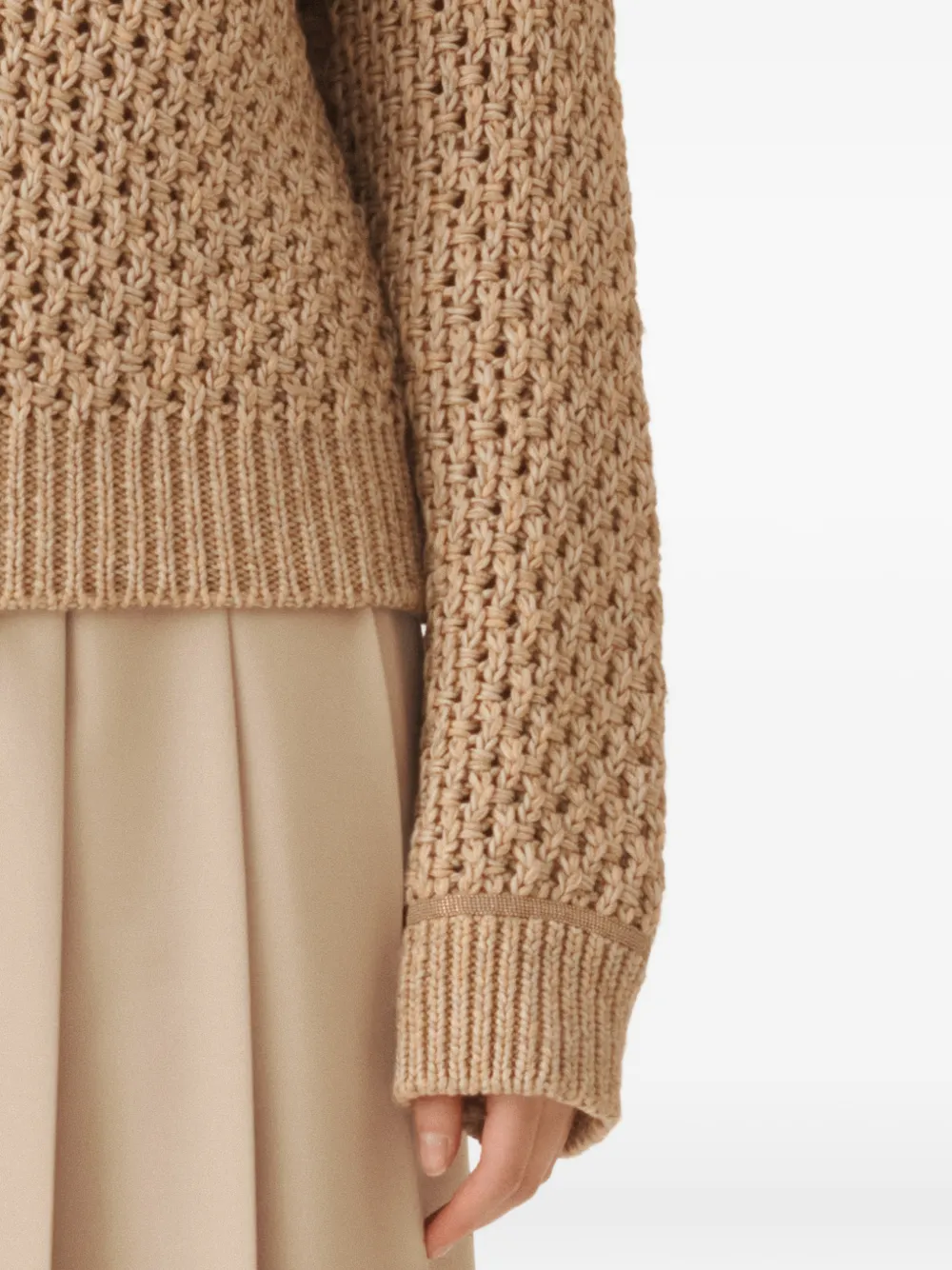 Fabiana Filippi Trui met V-hals Beige