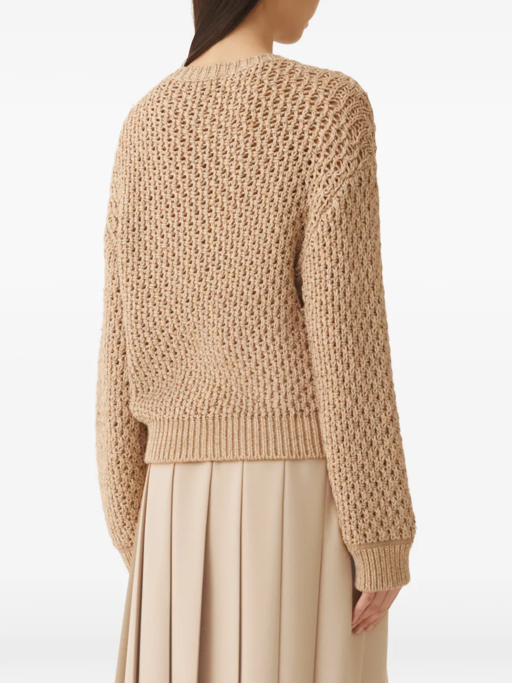 Fabiana Filippi Trui met V-hals Beige