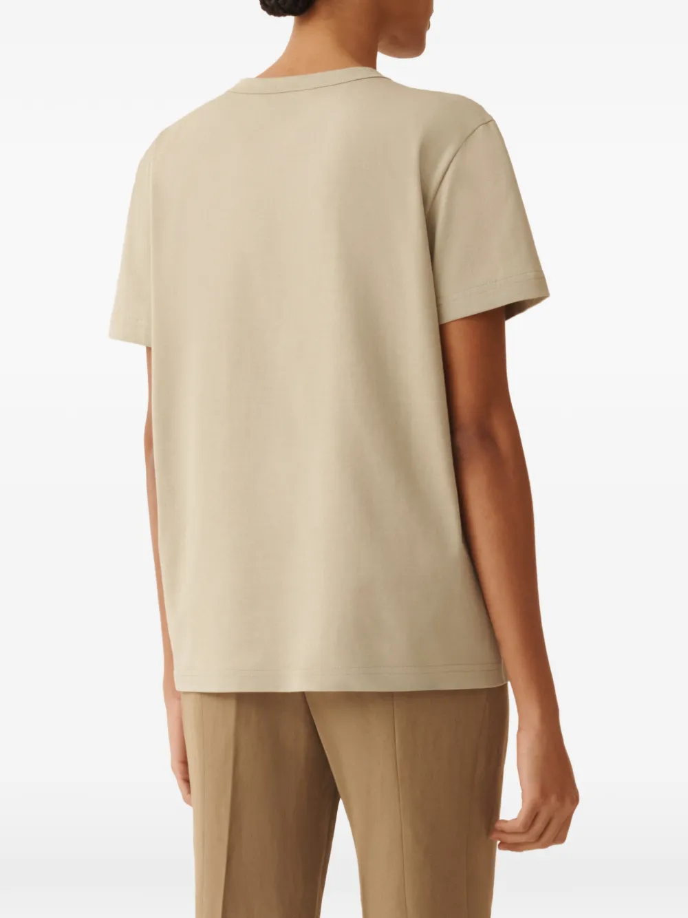 Fabiana Filippi T-shirt met ronde hals Beige
