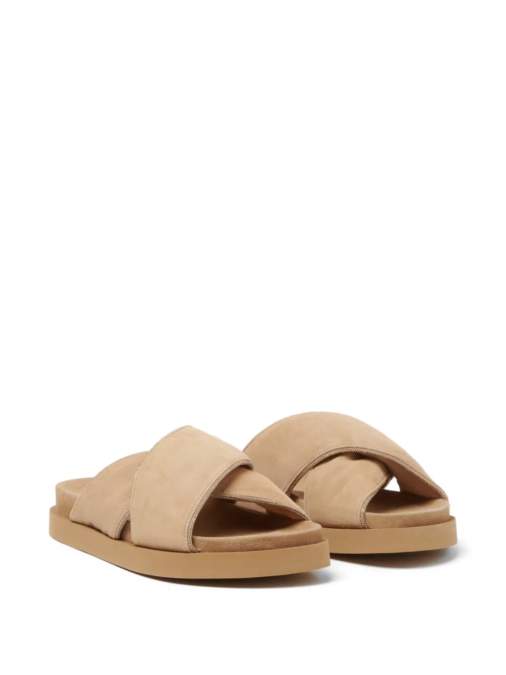Fabiana Filippi Sandalen met gekruist bandje Beige