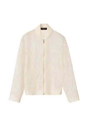 FABIANA FILIPPI イタリア製 ジップアップ ギャザー カーディガン Fabiana Filippi ジップアップ カーディガン | ホワイト | FARFETCH JP