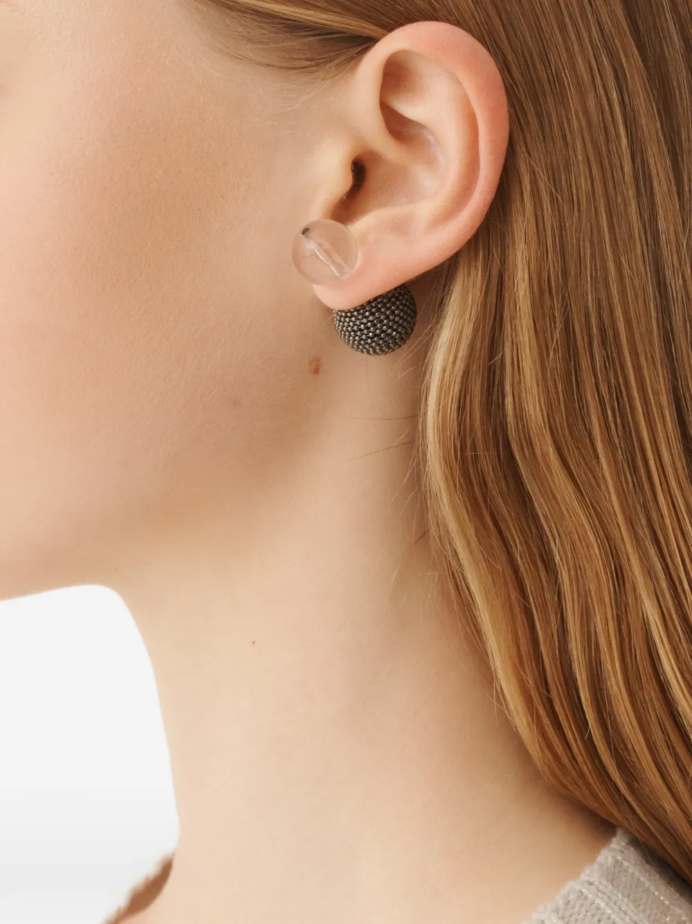 Fabiana Filippi embellished drop earrings - Zilver