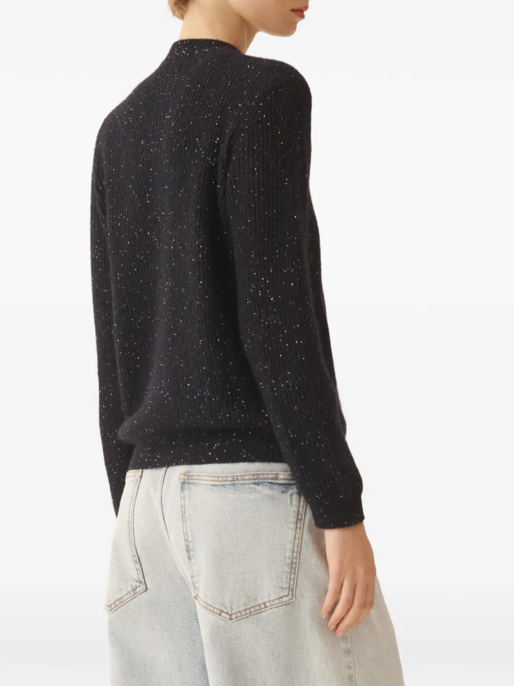 Fabiana Filippi Vest met pailletten Zwart