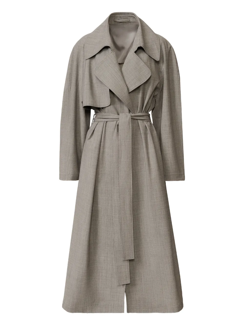 Fabiana Filippi belted collar trench coat - Grau