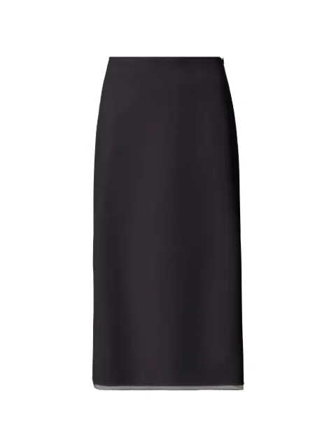 Fabiana Filippi mesh-hem midi skirt