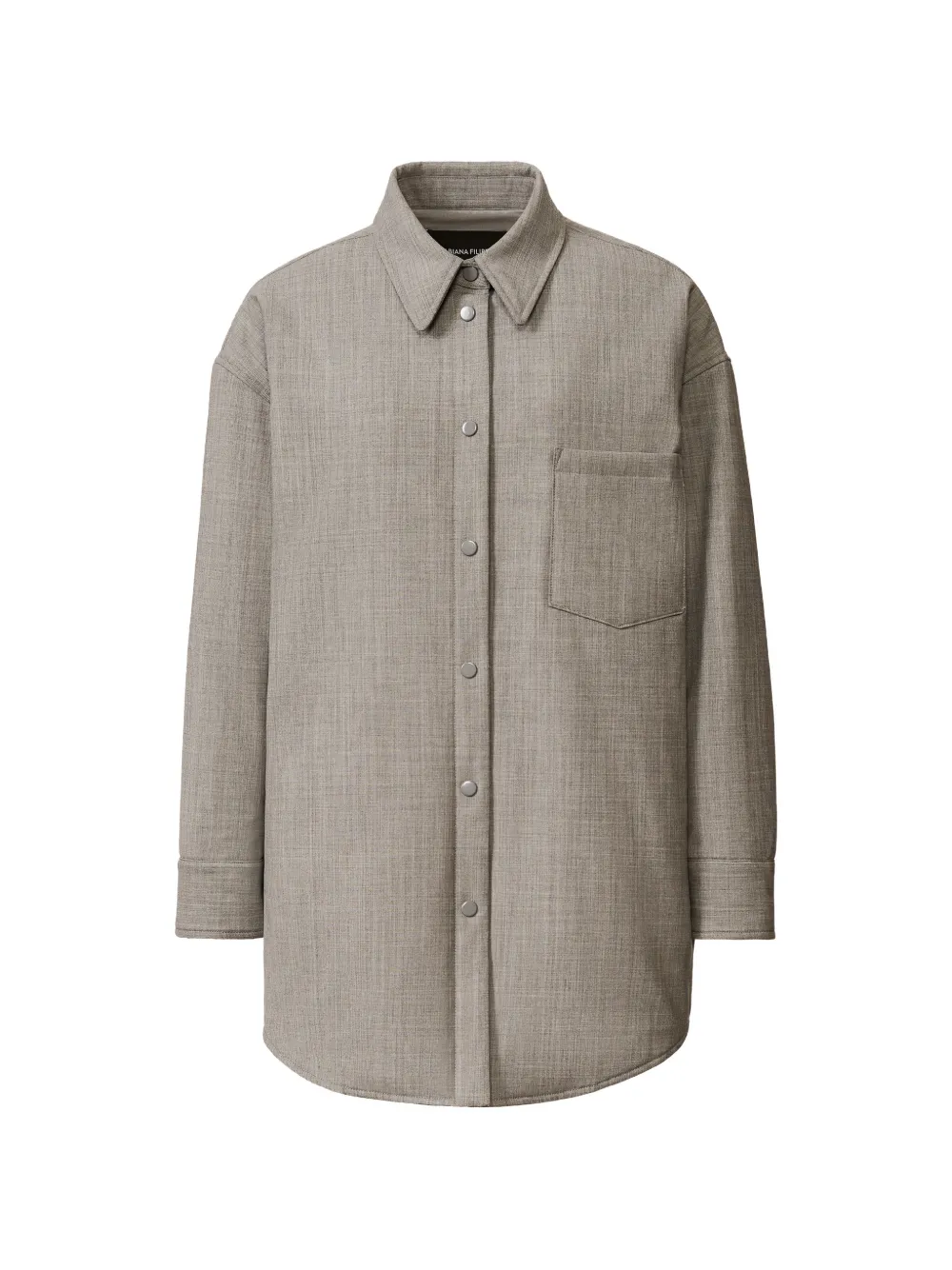 Fabiana Filippi pocket button coat - Grey