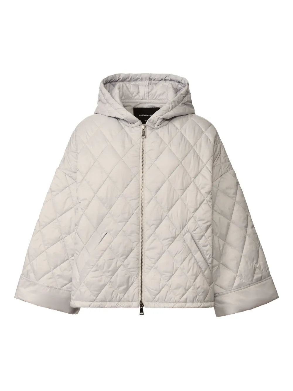 Fabiana Filippi quilted hooded jacket - Grau