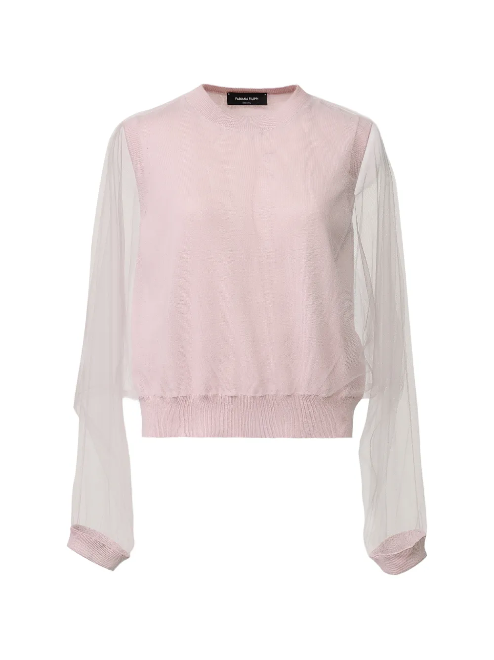 Fabiana Filippi sheer-sleeves blouse - Rosa
