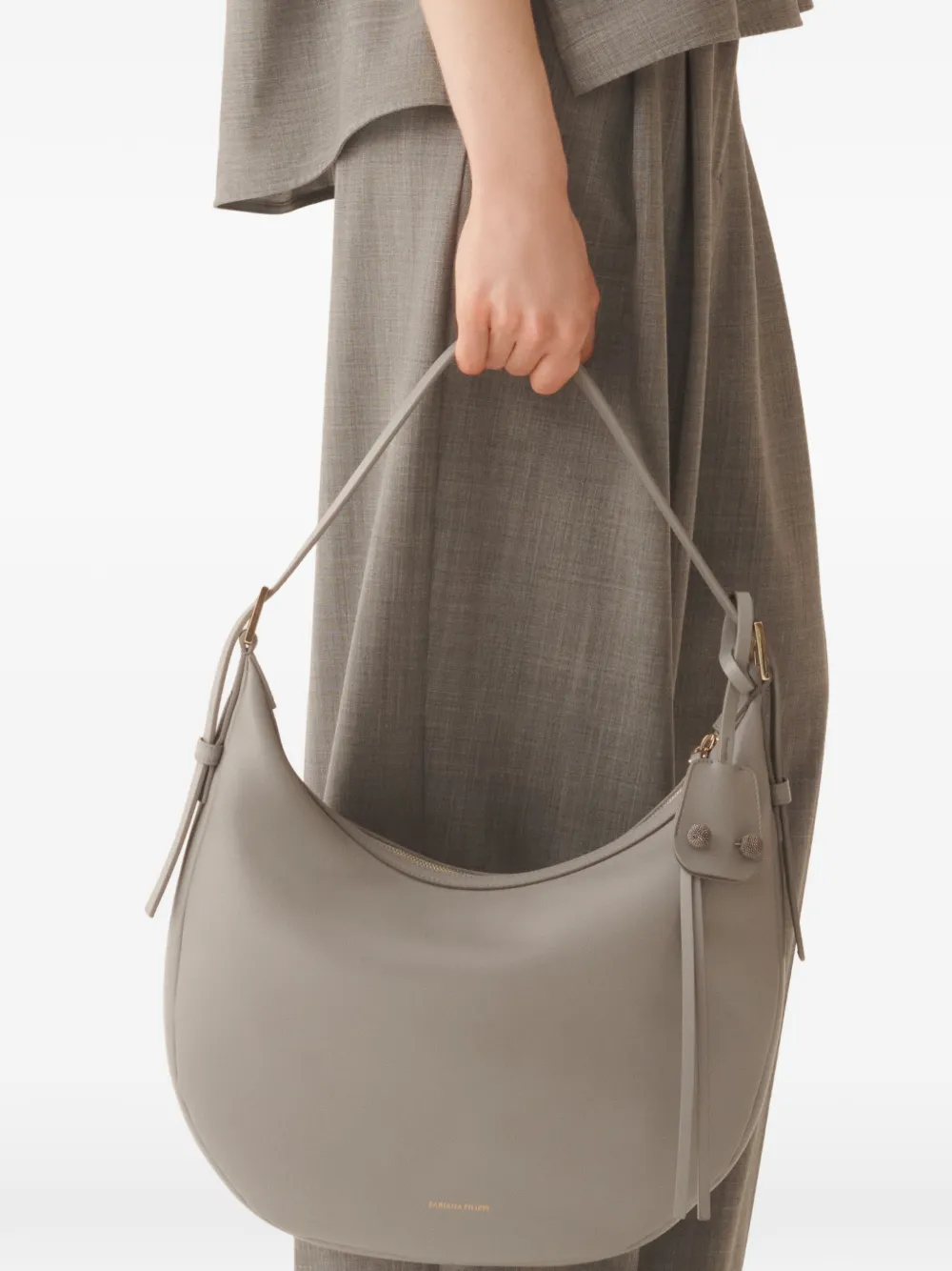 Fabiana Filippi detachable-strap shoulder bag - Grijs