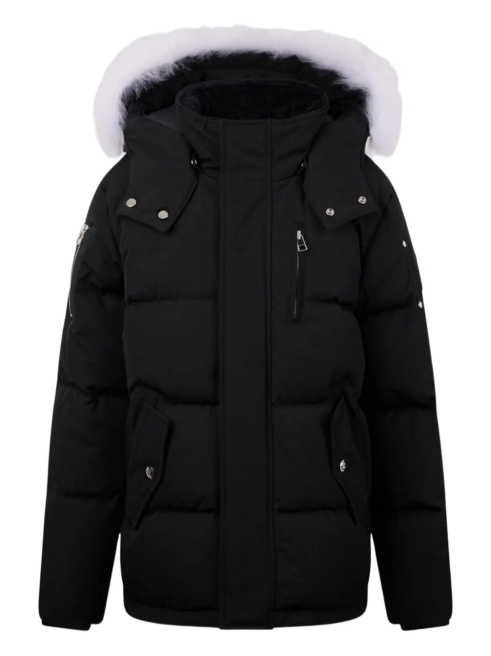 Moose Knuckles Kids chamarra capitonada con detalle del logo | negro | Image 1