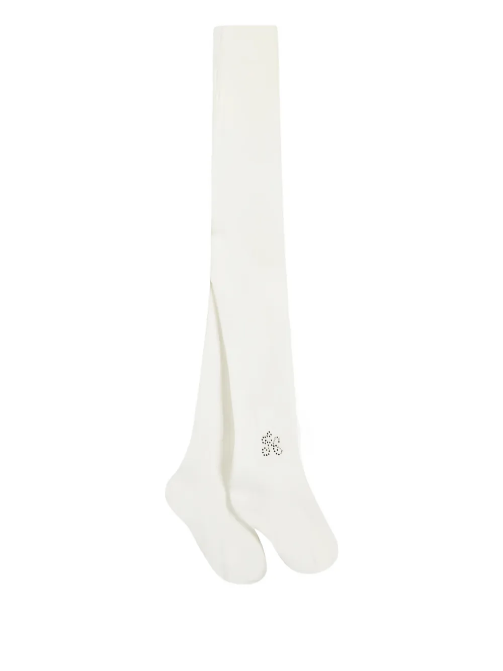 Tartine Et Chocolat Logo-embroidered Tights In White