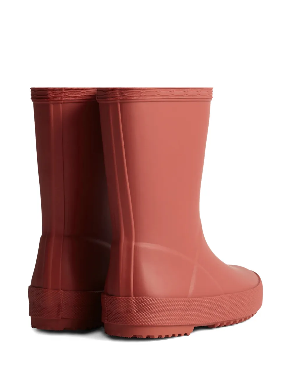 Hunter Kids ridged-sole boots Rood