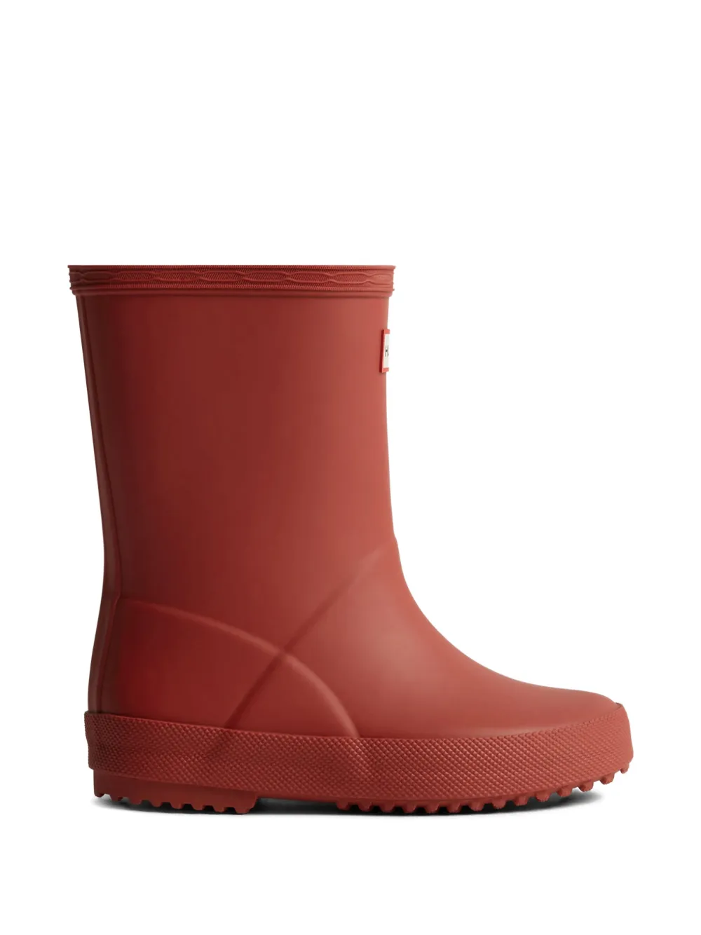 Hunter Kids ridged-sole boots Rood
