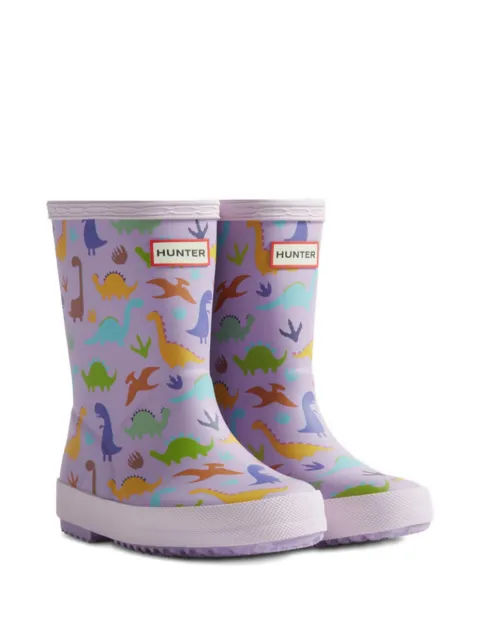 Hunter Kids botas de lluvia con dinosaurios estampados