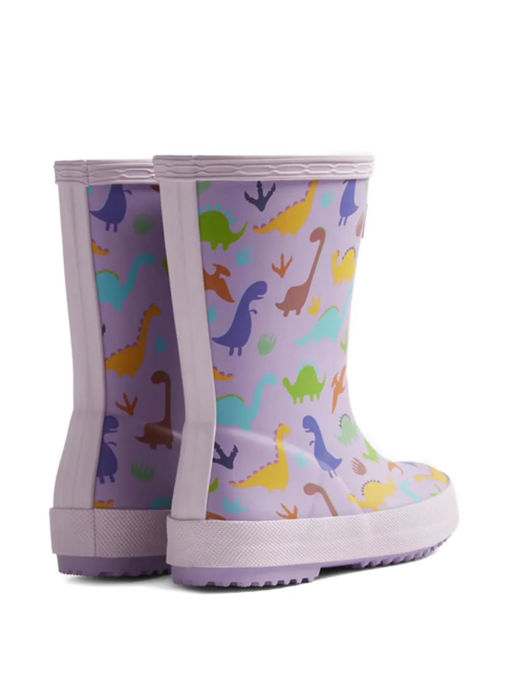 Hunter Kids dinosaur-print wellies Paars