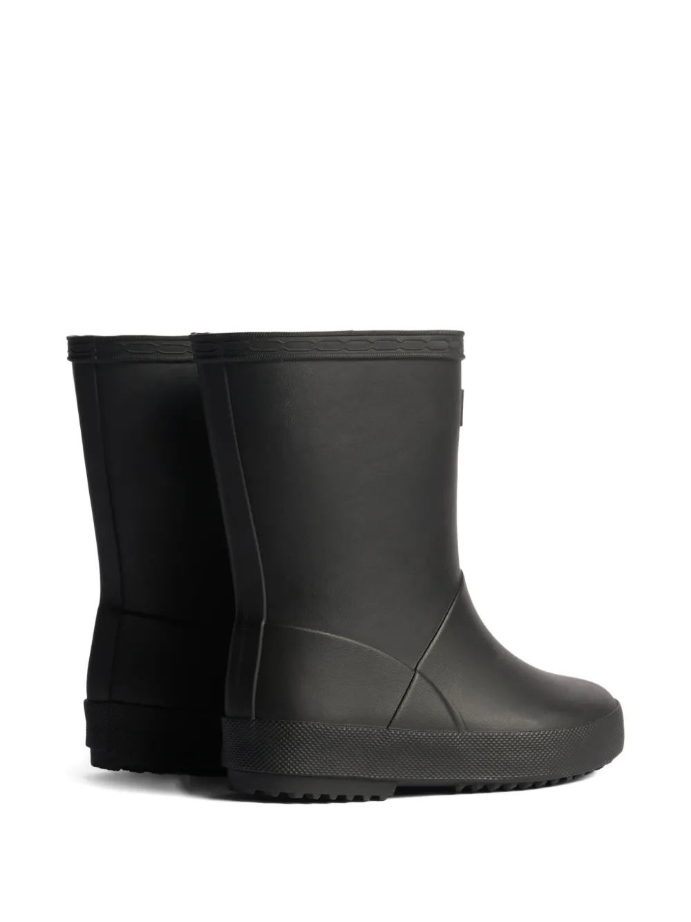 Hunter Kids logo-patch boots Zwart