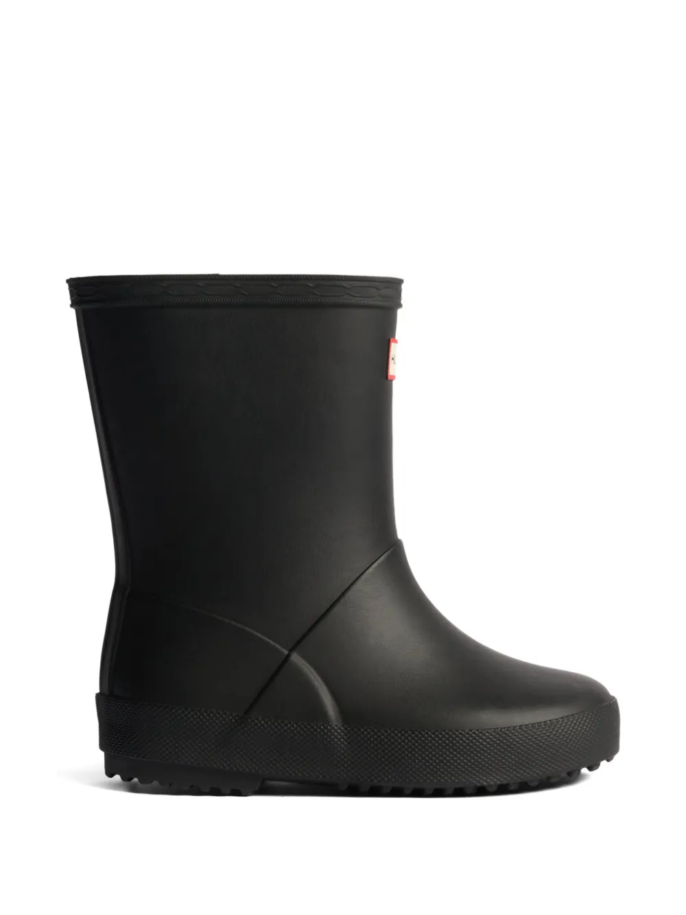 Hunter Kids logo-patch boots Zwart