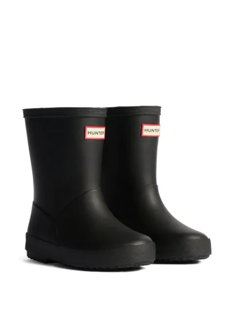 Hunter Kids Stiefel mit Logo-Patch