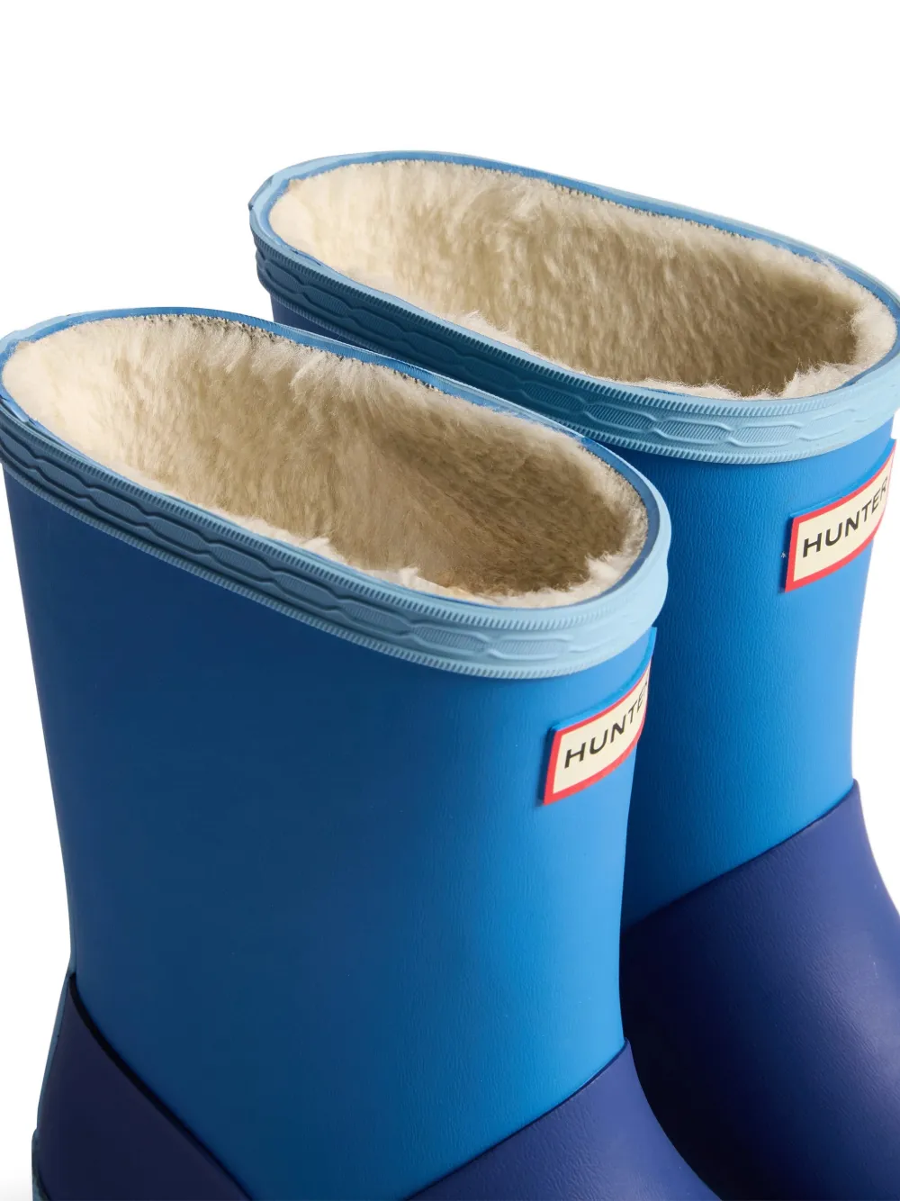 Hunter Kids colourblock wellies Blauw