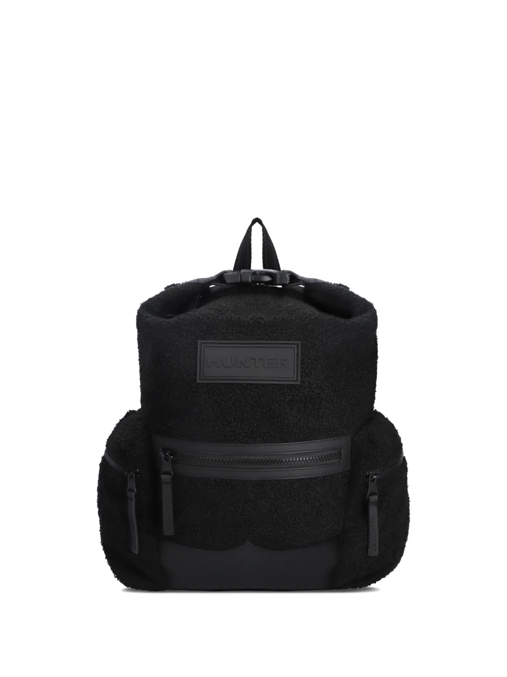 Hunter Kids logo-patch backpack - Nero