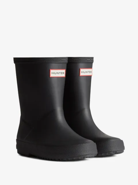 Hunter Kids logo-plaque wellies