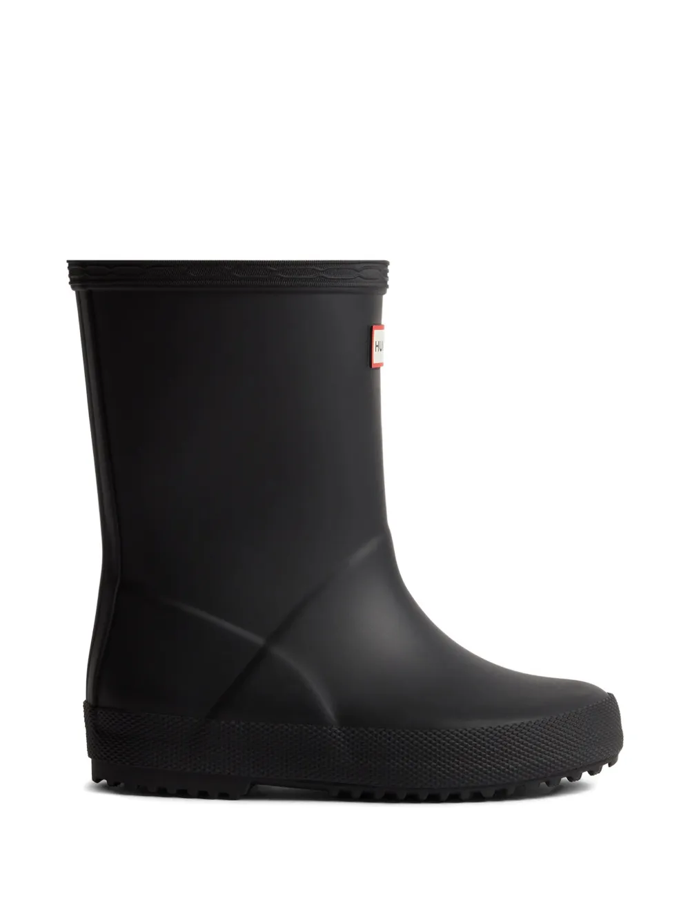 Hunter Kids logo-plaque wellies Zwart