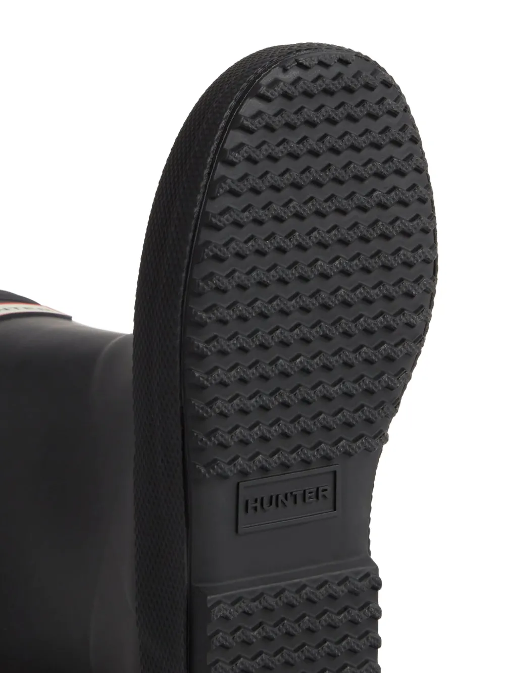 Hunter Kids logo-plaque wellies Zwart