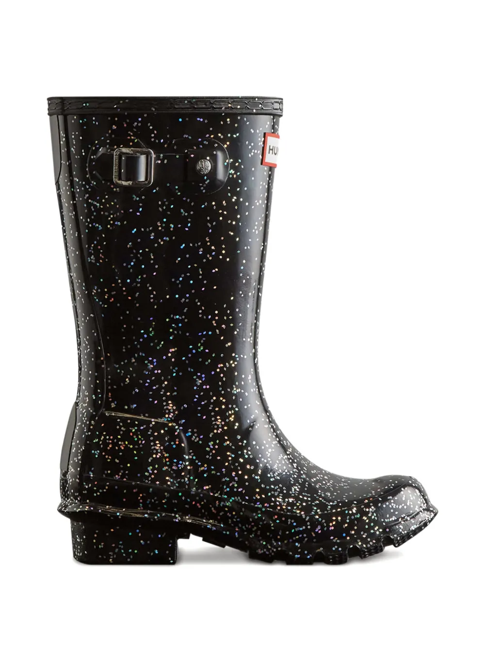 Hunter Kids First Giant Glitter rain boots Zwart