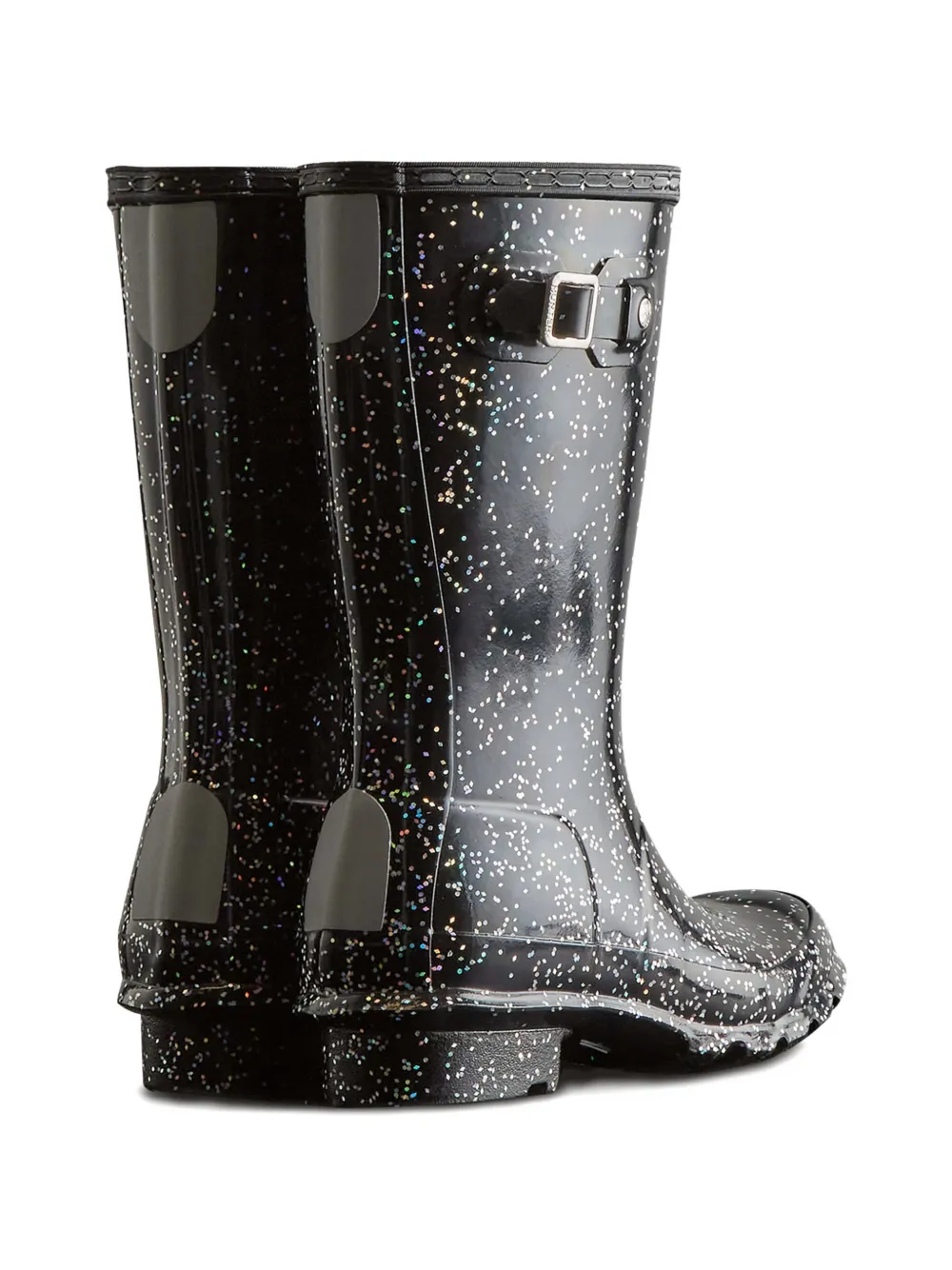 Hunter Kids First Giant Glitter rain boots Zwart