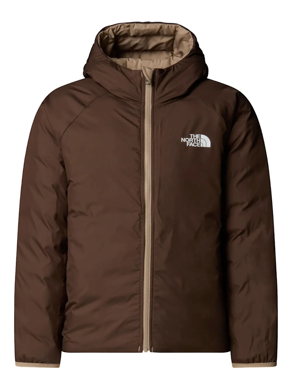 The North Face Kids Gewatteerd jack met logoprint Beige