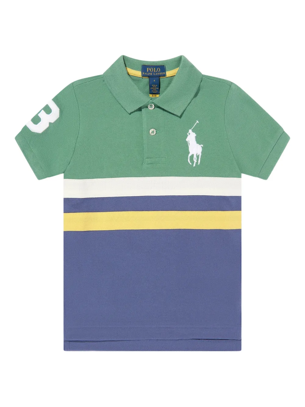 POLO RALPH LAUREN KIDS logo-embroidered polo shirt - Blu
