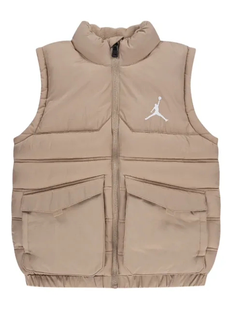 Jordan Kids logo-embroidered gilet