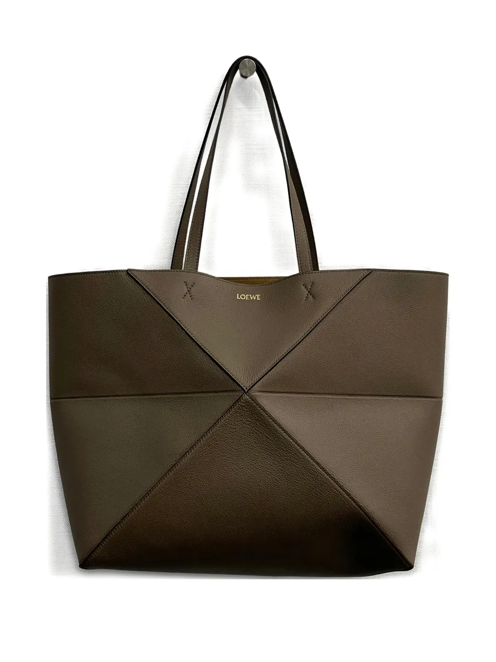LOEWE Borsa a spalla Puzzle Fold grande - Marrone