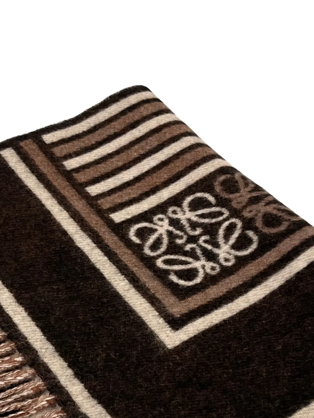 LOEWE Sjaal met franje - Bruin