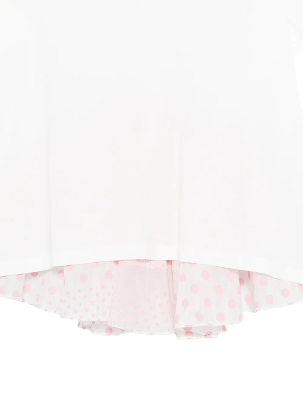  Parlor Polka Dot Ruffled T-shirt - White 