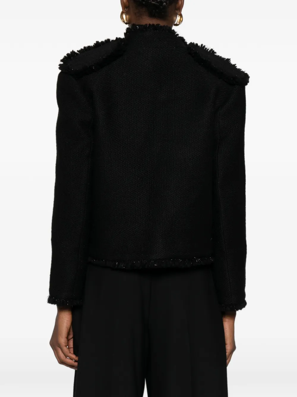 Frayed-Detail Jacket