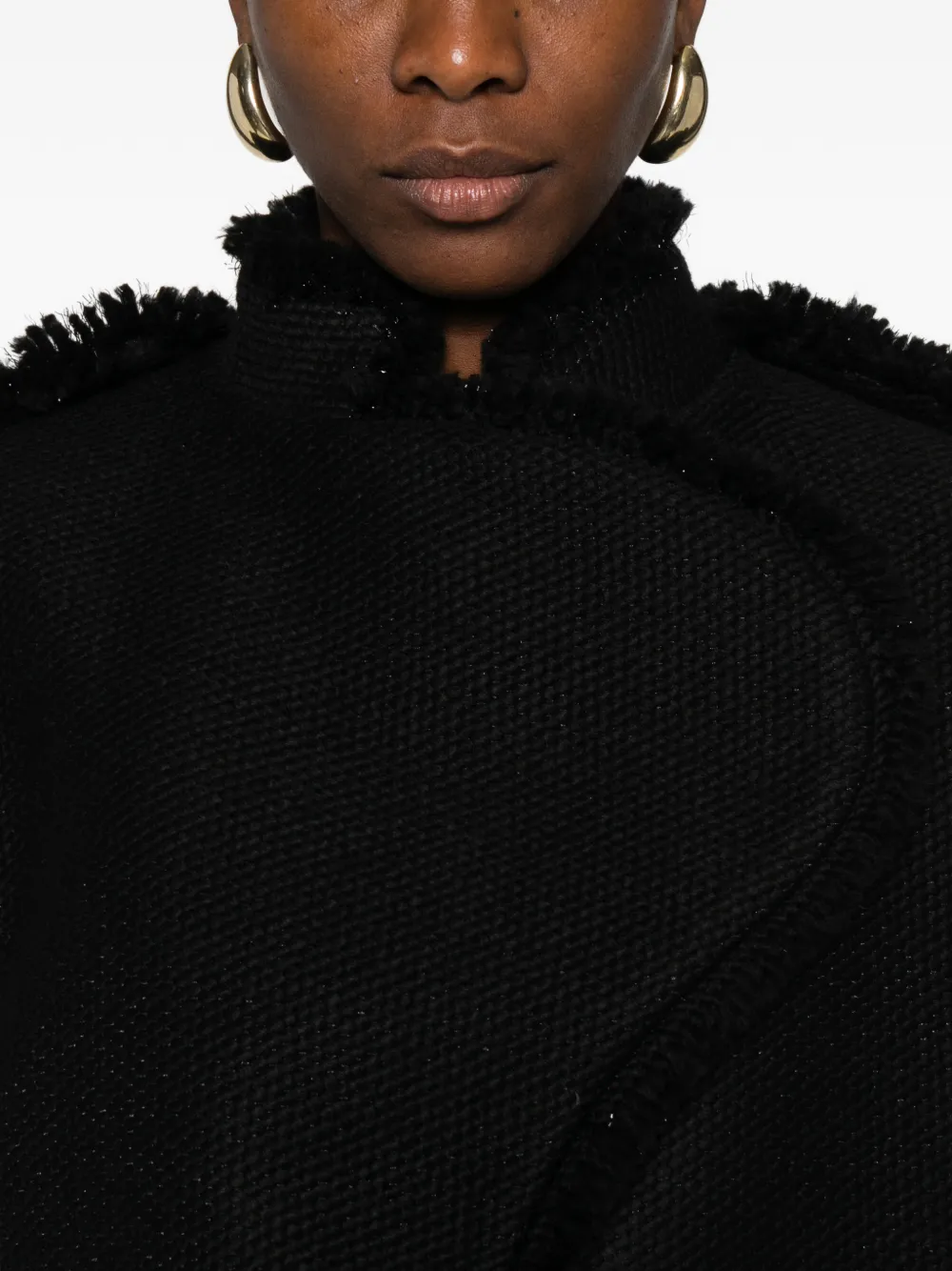 Frayed-Detail Jacket
