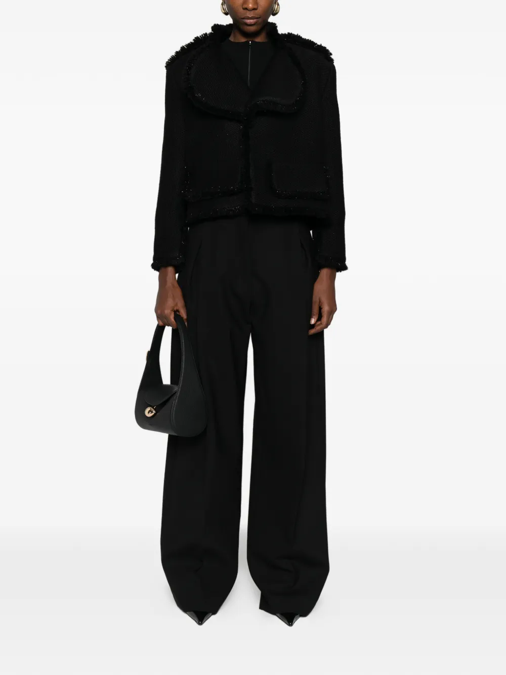 Parlor frayed-detail jacket | Cropped Jackets | Image 2