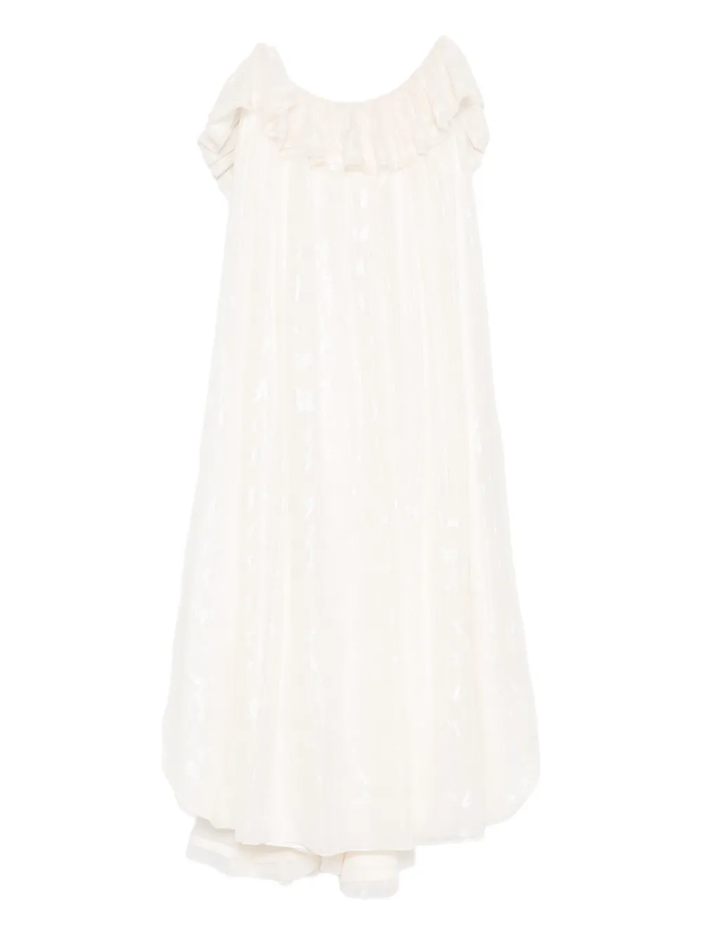 Parlor x Alice Cavaleru robe mi-longue à fines bretelles | tons neutres | Image 1