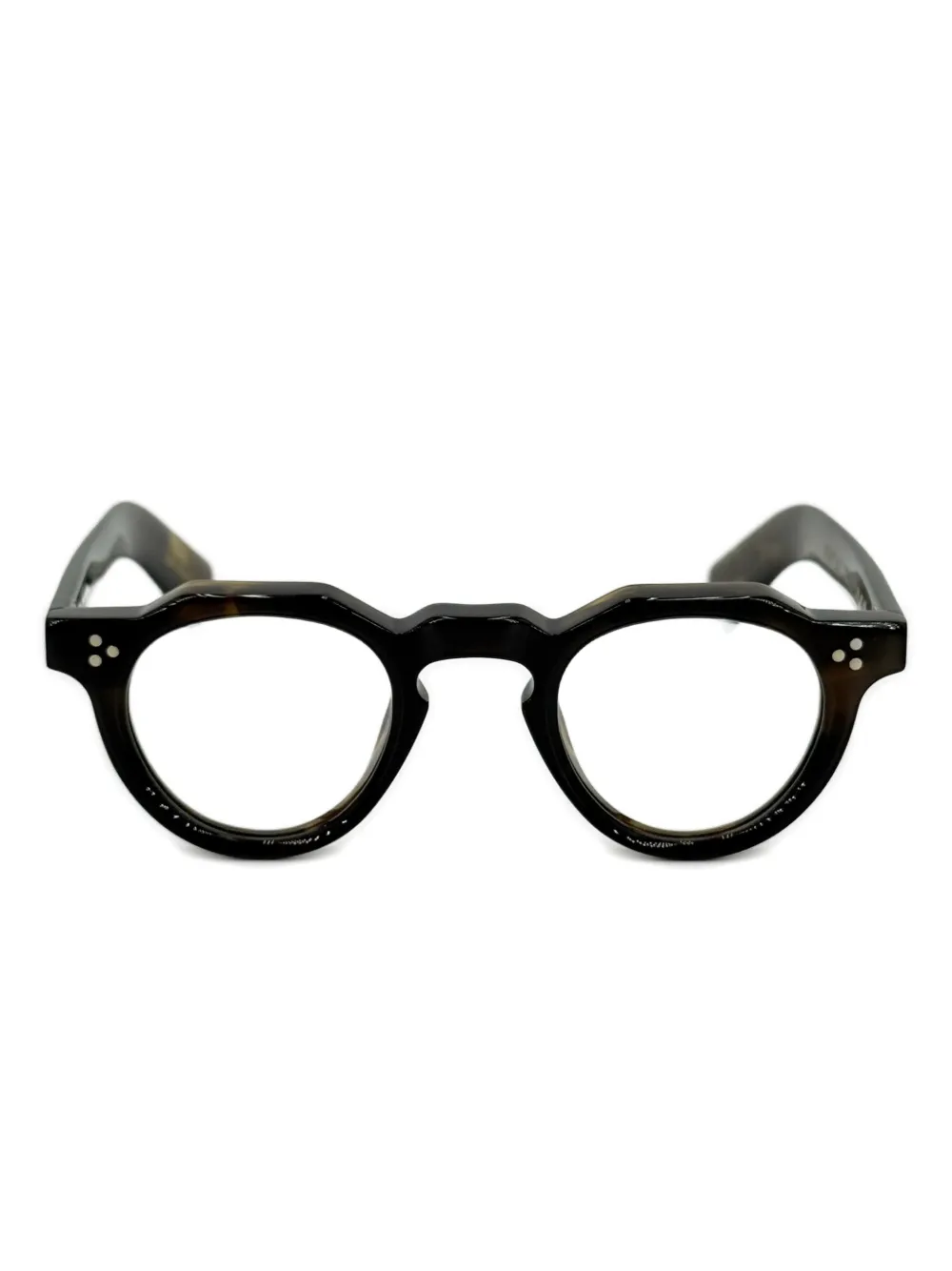 Lesca Bertholt round-frame glasses | Black | Image 1