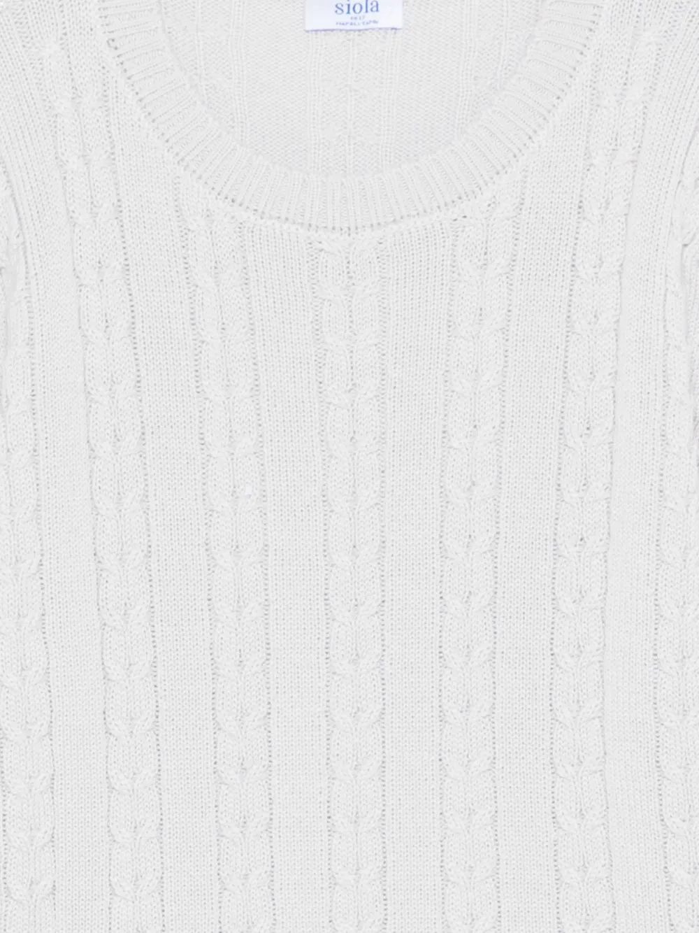 Siola Cable-knit Sweater In Gray