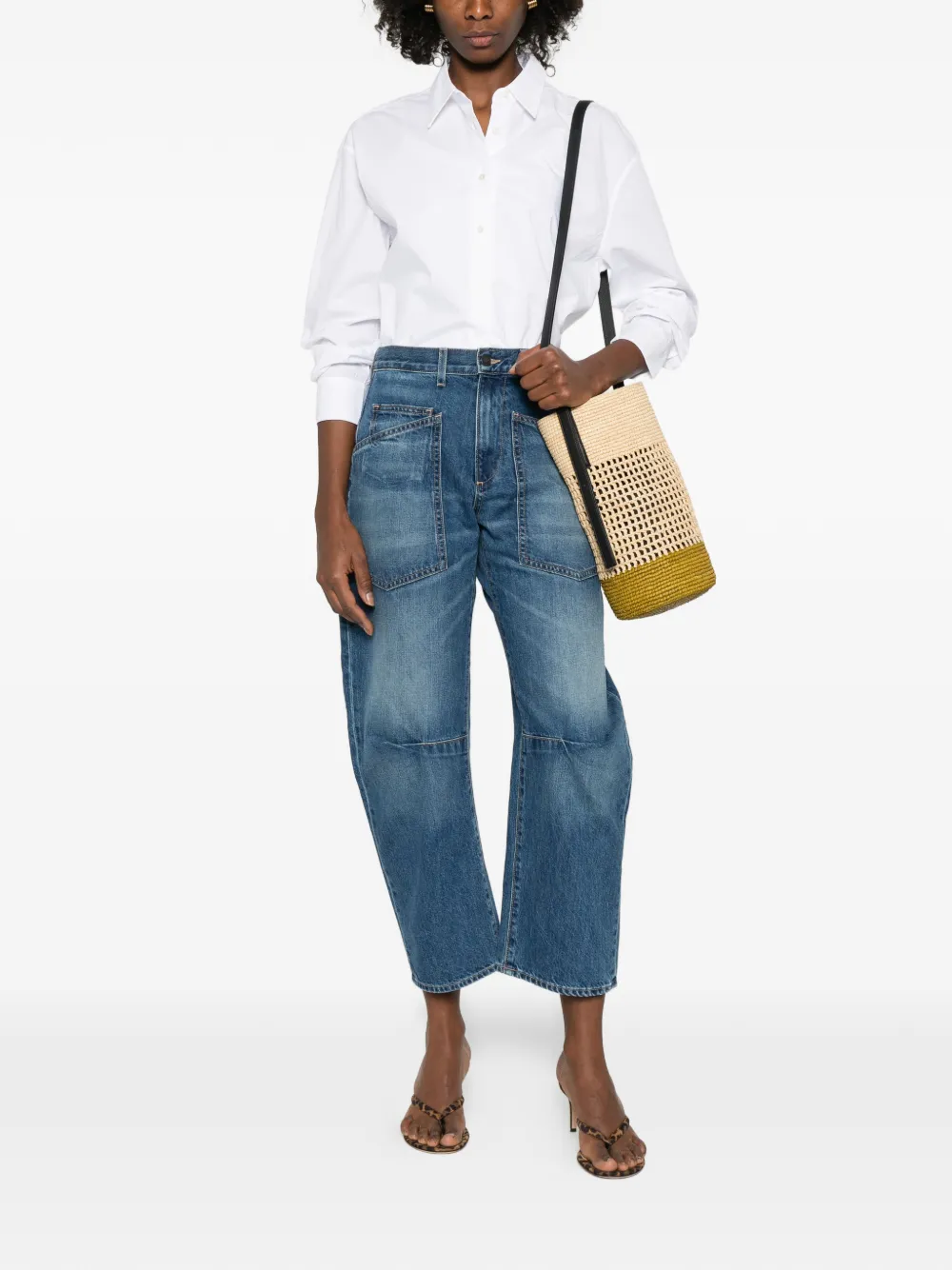 Nili Lotan Amante long-sleeve shirt - Wit