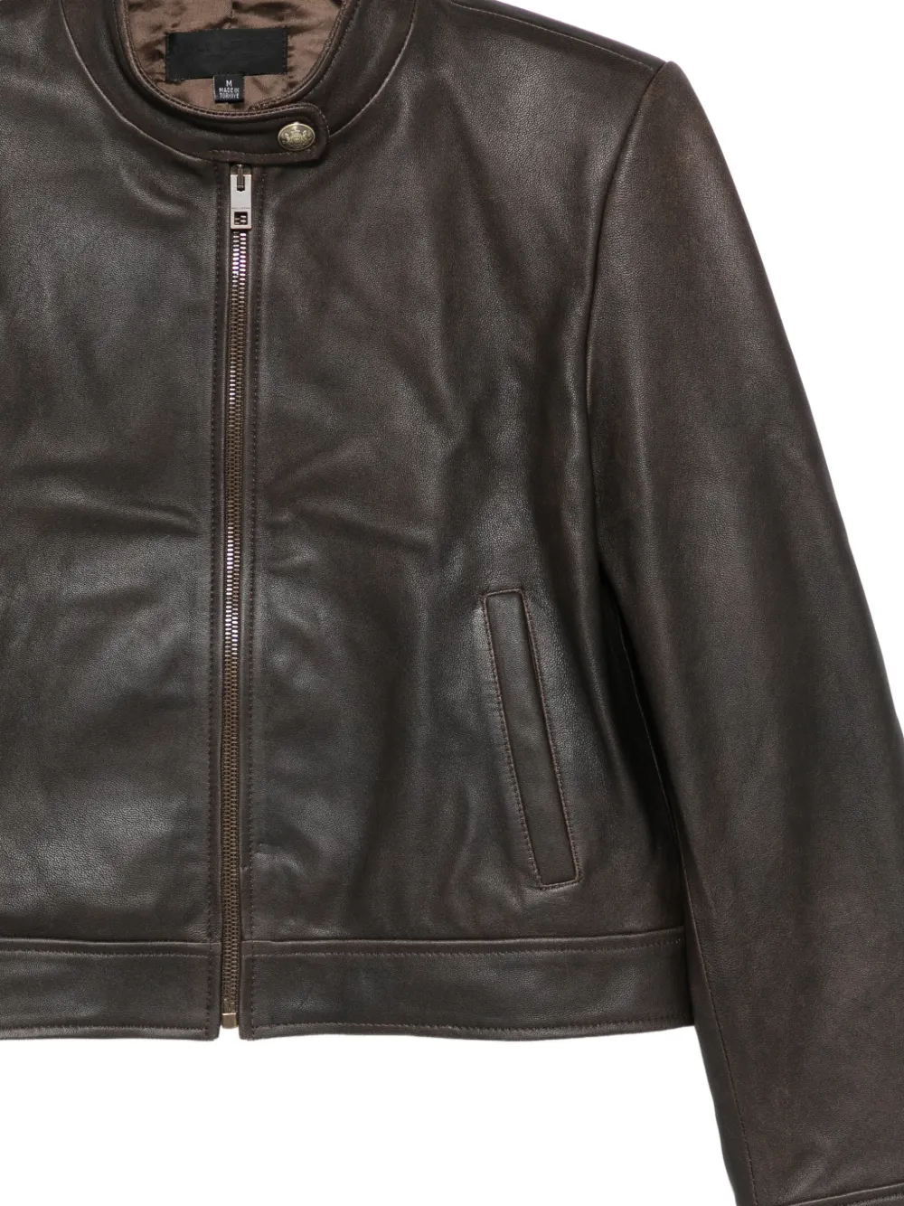  Nili Lotan Leather Jacket - Brown 