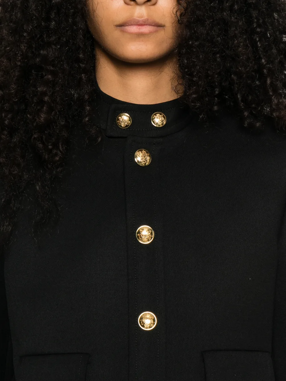 Hadley Button-Fastening Cropped Jacket